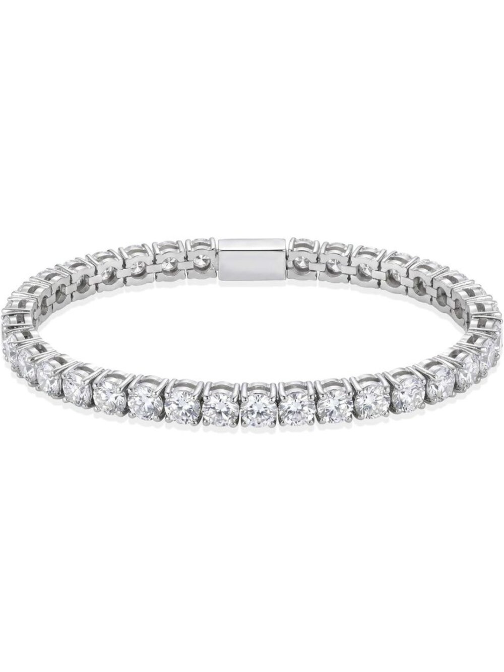 Elegant 5mm Cubic Zirconia Tennis Bracelet for Men & Women - Perfect Gift!